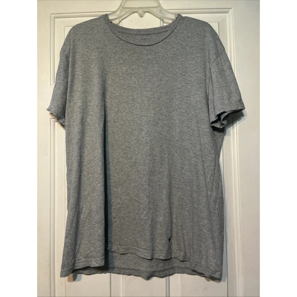 Polo Ralph Lauren Large 100% Cotton Men's T-Shirt Gray